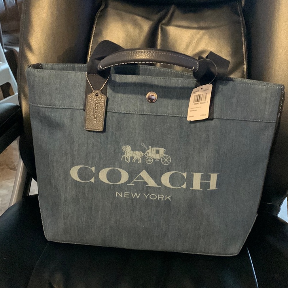 Coach Denim Tote